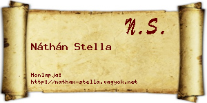 Náthán Stella névjegykártya