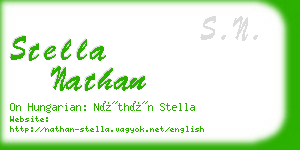 stella nathan business card